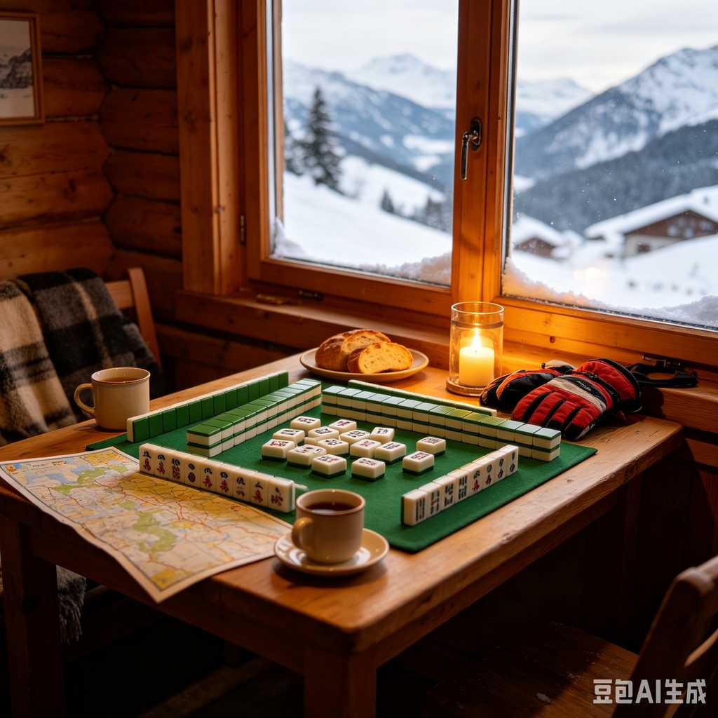 artistic mahjong tiles set
